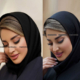 خرید مقنعه اداری مشکی ساده